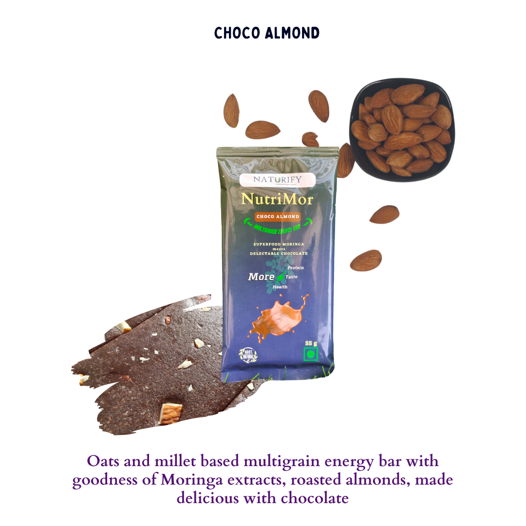NutriMor Choco Almond Multigrain energy bars