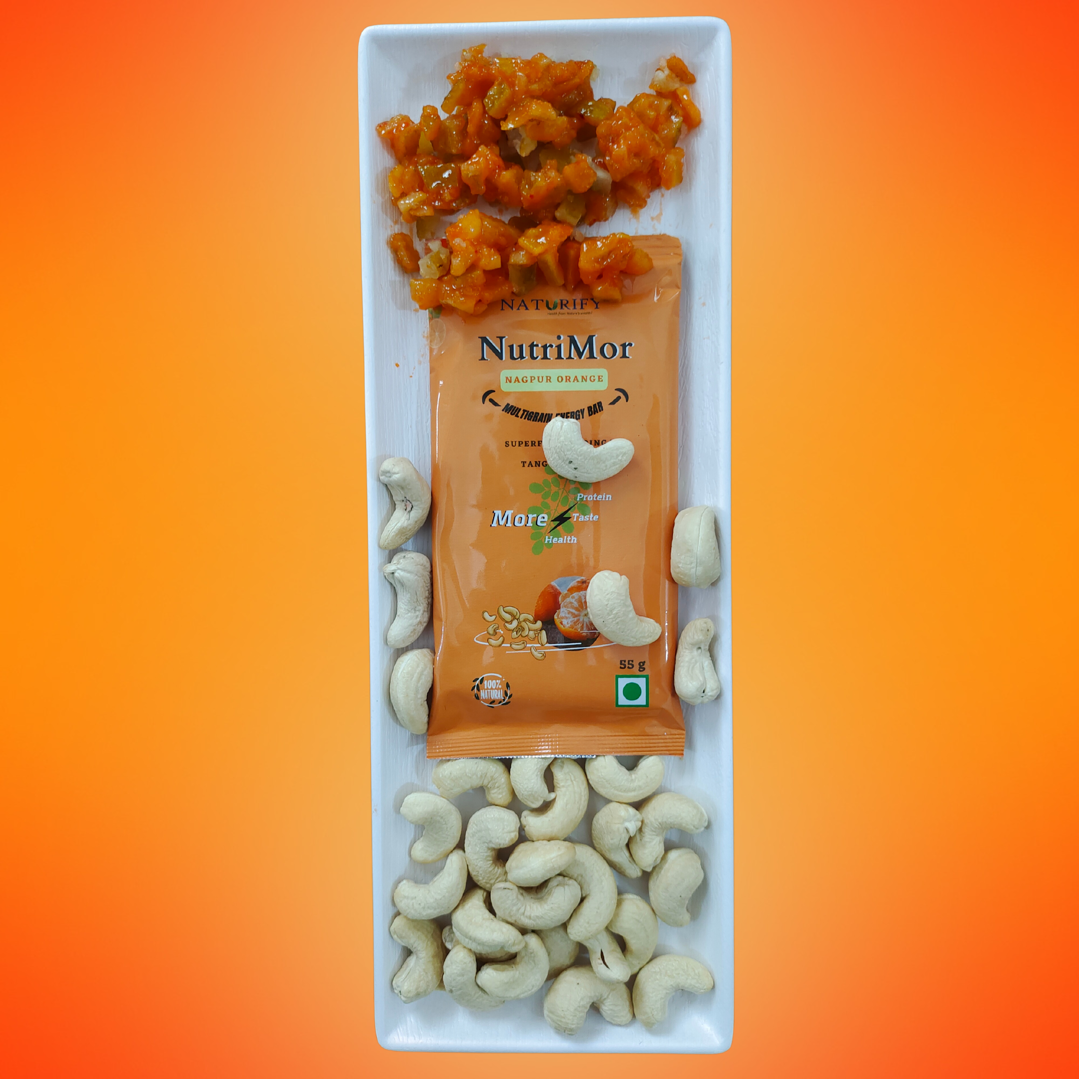 NutriMor Nagpur Orange Multigrain energy bar 